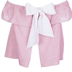 Lauren James Kippy Seersucker Top